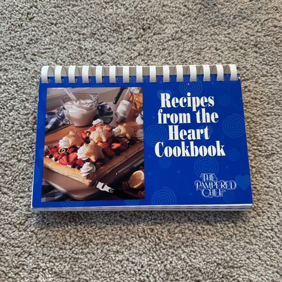 The Pampered Chef Recipes from the Heart Cookbook Spiral Bound 1997 - Picture 1 of 9